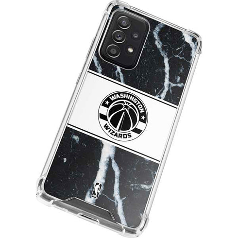 NBA Washington Wizards Marble Galaxy A72 5G Clear Case